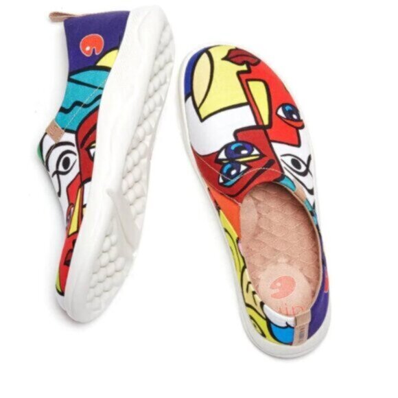 US 10 UIN Slip On Shoes Canvas Comfortable Loafers Fantasy (EU 42) - Picture 3 of 13